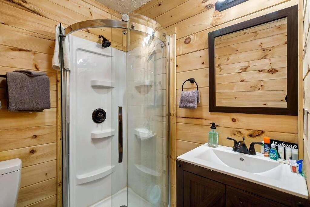 Cabin With Spectacular View With Hot Tub In The Smoky Mtns سيفيرفيل المظهر الخارجي الصورة